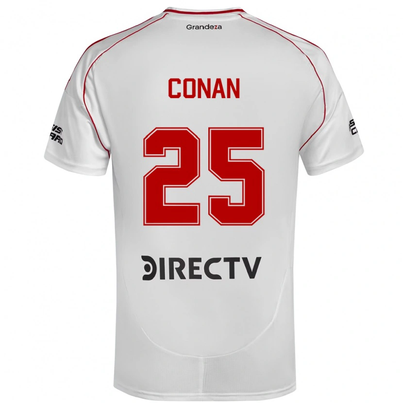 Danxen Kid Conan Ledesma #25 White Red Home Jersey 2025/26 T-Shirt