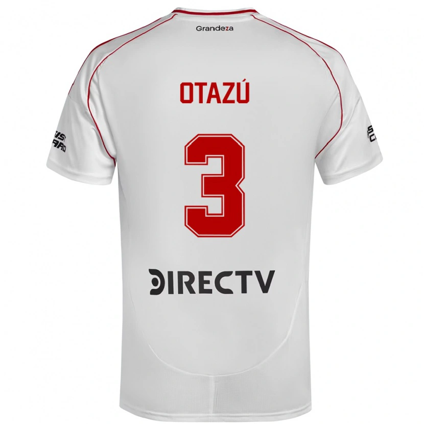 Danxen Kid Milagros Otazú #3 White Red Home Jersey 2025/26 T-Shirt