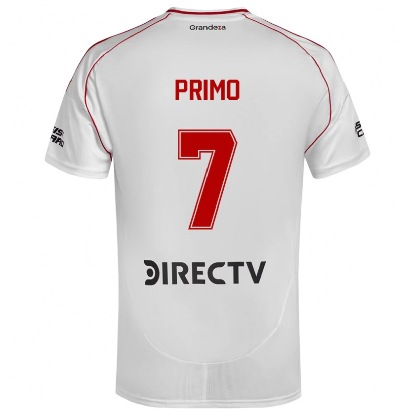 Danxen Kid Catalina Primo #7 White Red Home Jersey 2025/26 T-Shirt