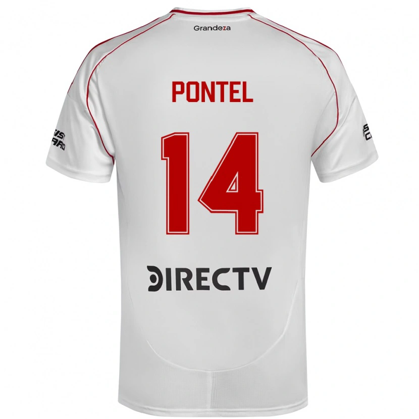 Danxen Kid Daniela Pontel #14 White Red Home Jersey 2025/26 T-Shirt