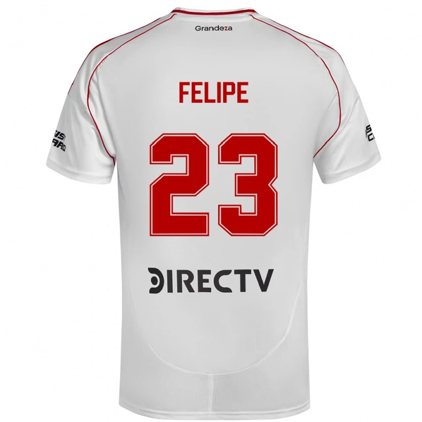 Danxen Kid Laura Felipe #23 White Red Home Jersey 2025/26 T-Shirt