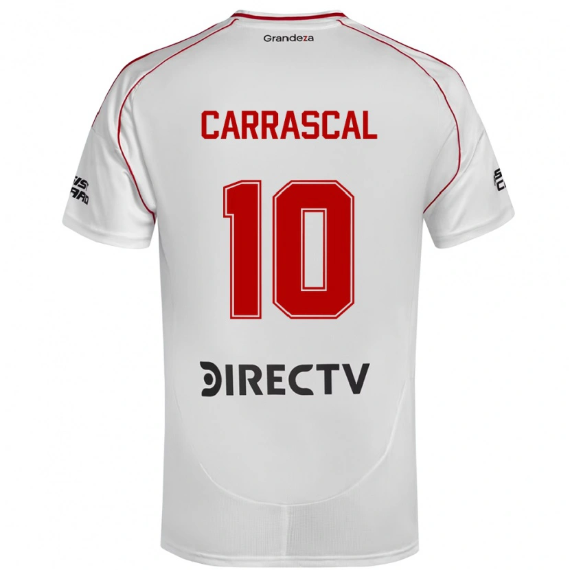 Danxen Kid Jorge Carrascal #10 White Red Home Jersey 2025/26 T-Shirt