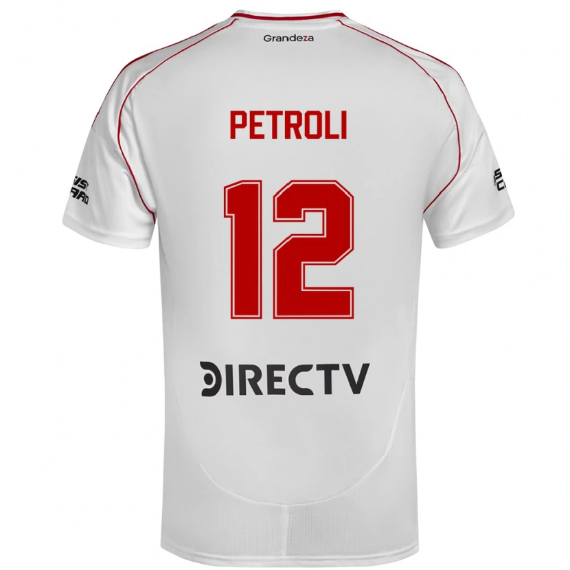 Danxen Kid Franco Petroli #12 White Red Home Jersey 2025/26 T-Shirt