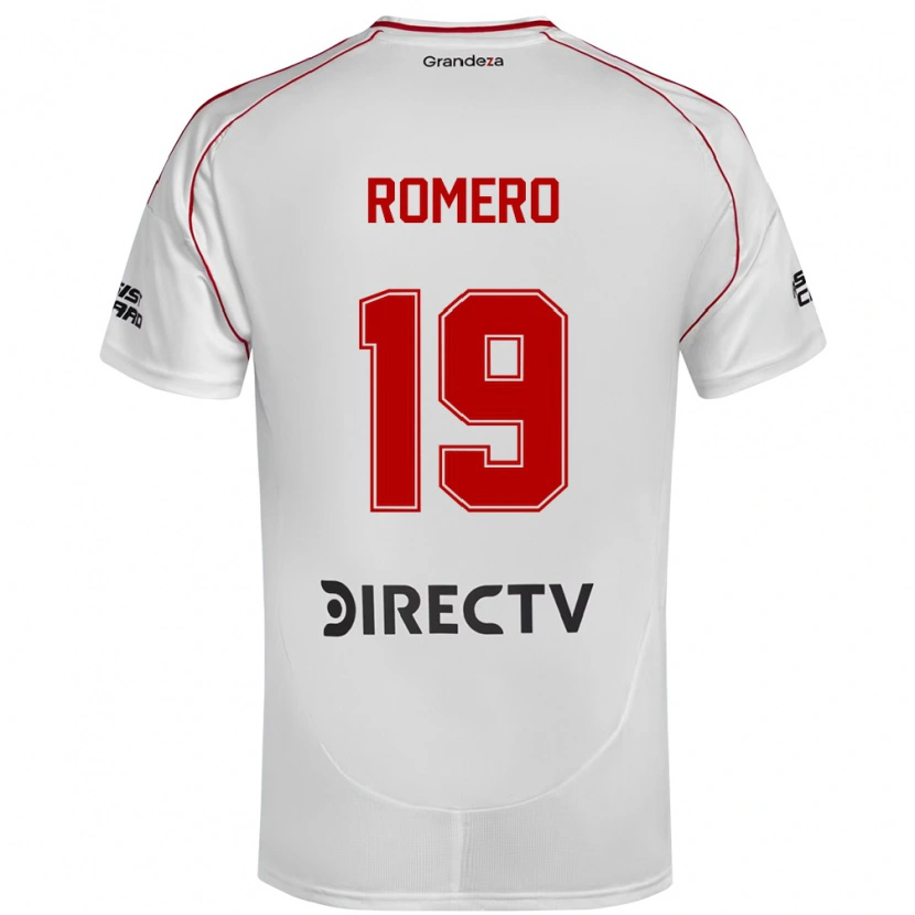 Danxen Kid Braian Romero #19 White Red Home Jersey 2025/26 T-Shirt