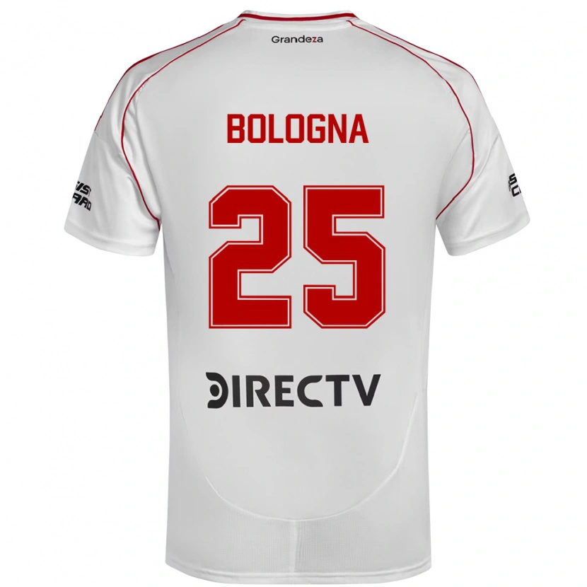 Danxen Kid Enrique Bologna #25 White Red Home Jersey 2025/26 T-Shirt