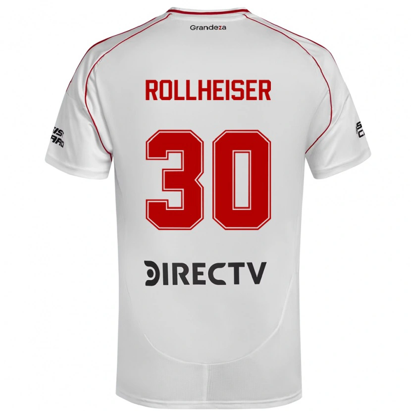 Danxen Kid Benjamin Rollheiser #30 White Red Home Jersey 2025/26 T-Shirt