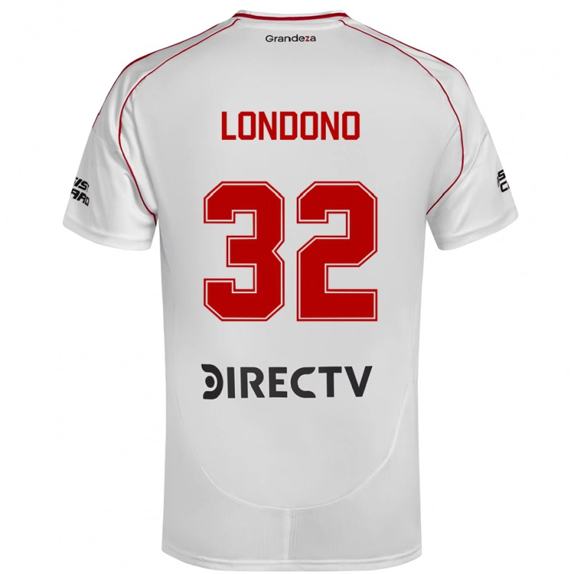 Danxen Kid Flabian Londono #32 White Red Home Jersey 2025/26 T-Shirt