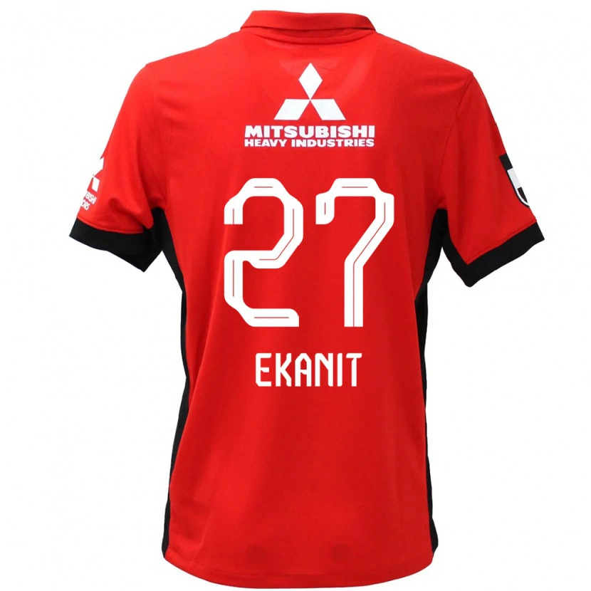 Danxen Kid Ekanit Panya #27 Red White Home Jersey 2025/26 T-Shirt