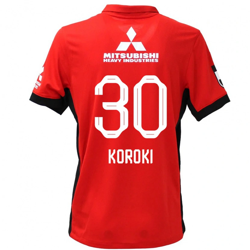 Danxen Kid Shinzo Koroki #30 Red White Home Jersey 2025/26 T-Shirt