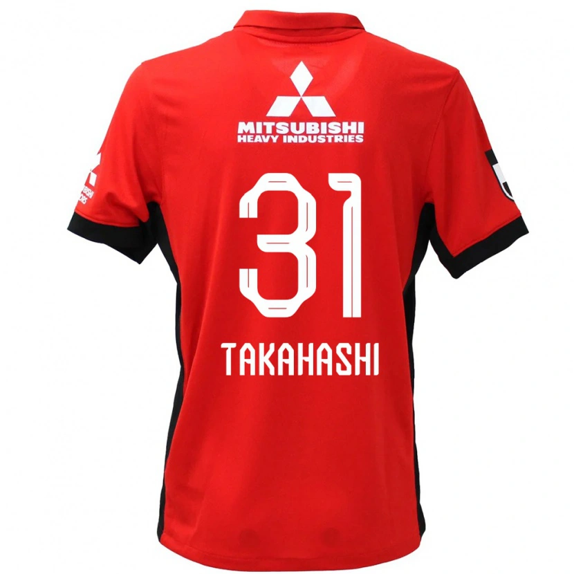 Danxen Kid Atsuro Takahashi #31 Red White Home Jersey 2025/26 T-Shirt