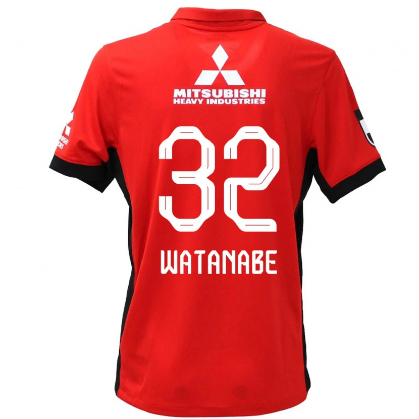 Danxen Kid Risako Watanabe #32 Red White Home Jersey 2025/26 T-Shirt