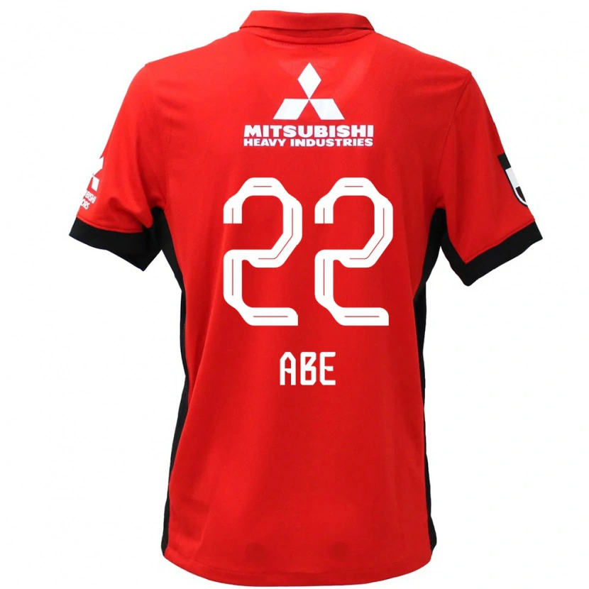 Danxen Kid Yuki Abe #22 Red White Home Jersey 2025/26 T-Shirt