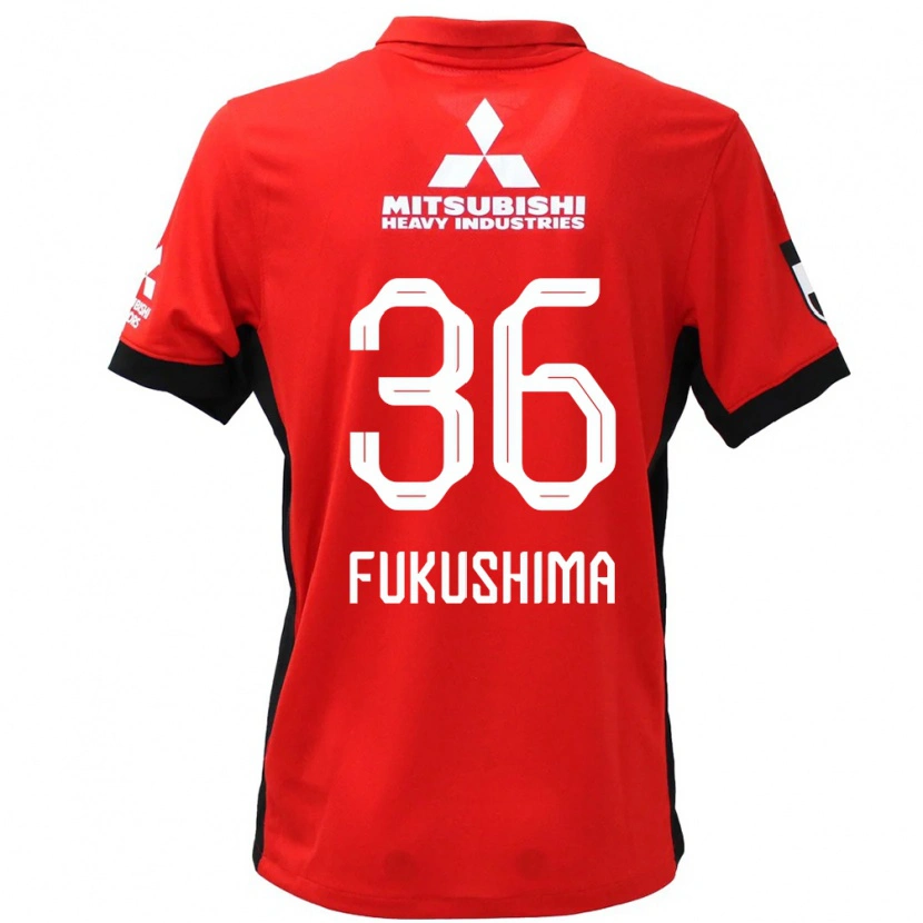 Danxen Kid Ryuya Fukushima #36 Red White Home Jersey 2025/26 T-Shirt