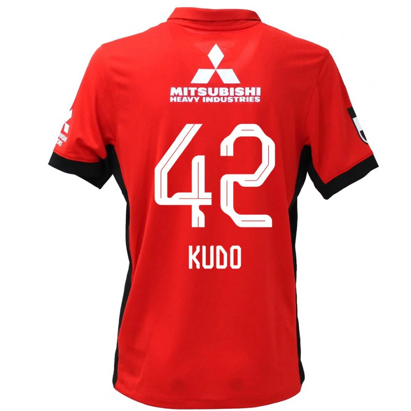 Danxen Kid Kota Kudo #42 Red White Home Jersey 2025/26 T-Shirt