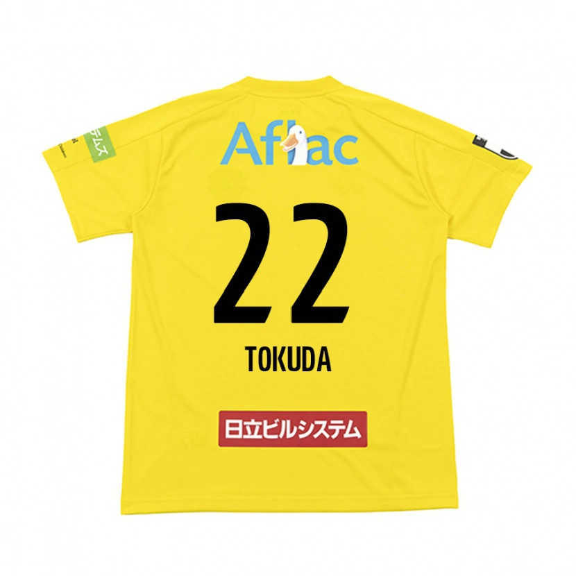 Danxen Kid Haoto Tokuda #22 Black Yellow Home Jersey 2025/26 T-Shirt