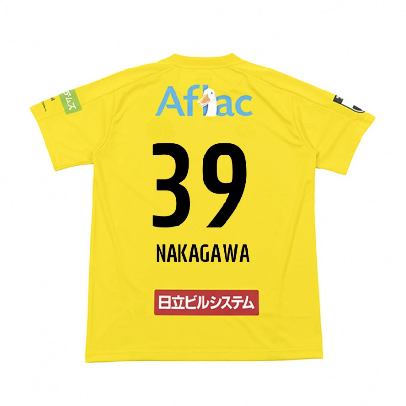 Danxen Kid Nobuteru Nakagawa #39 Black Yellow Home Jersey 2025/26 T-Shirt