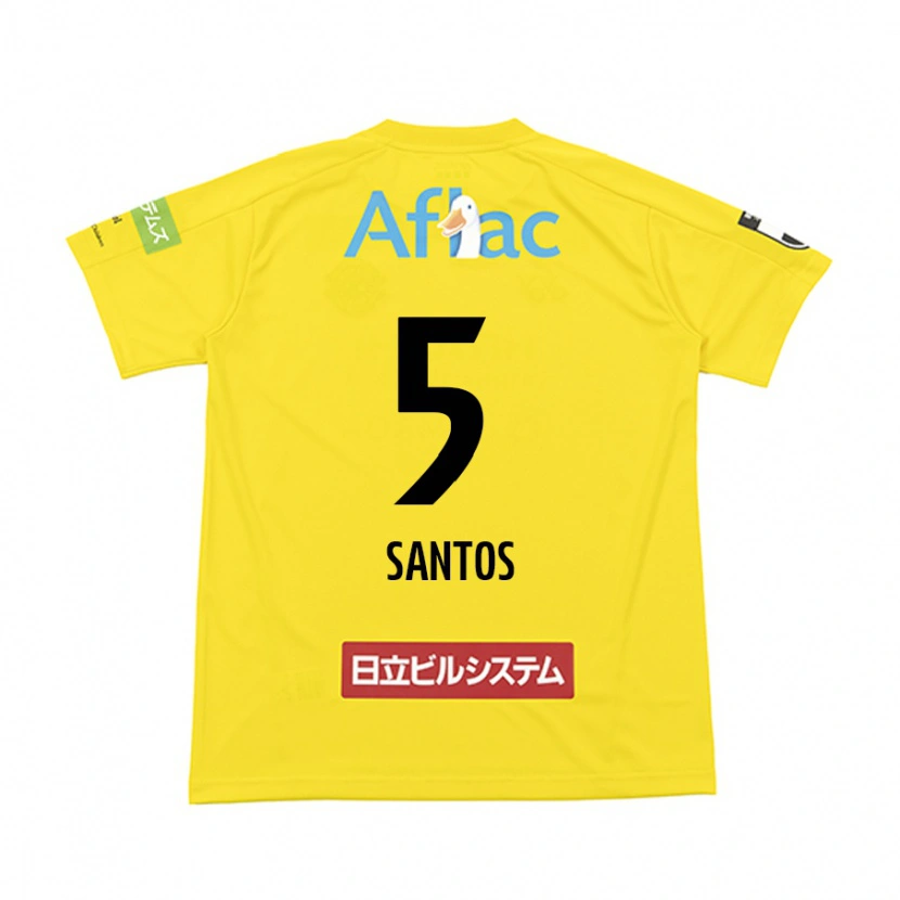 Danxen Kid Emerson Santos #5 Black Yellow Home Jersey 2025/26 T-Shirt