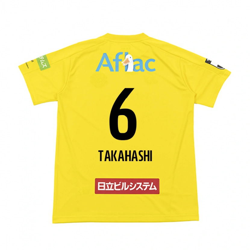 Danxen Kid Shunki Takahashi #6 Black Yellow Home Jersey 2025/26 T-Shirt