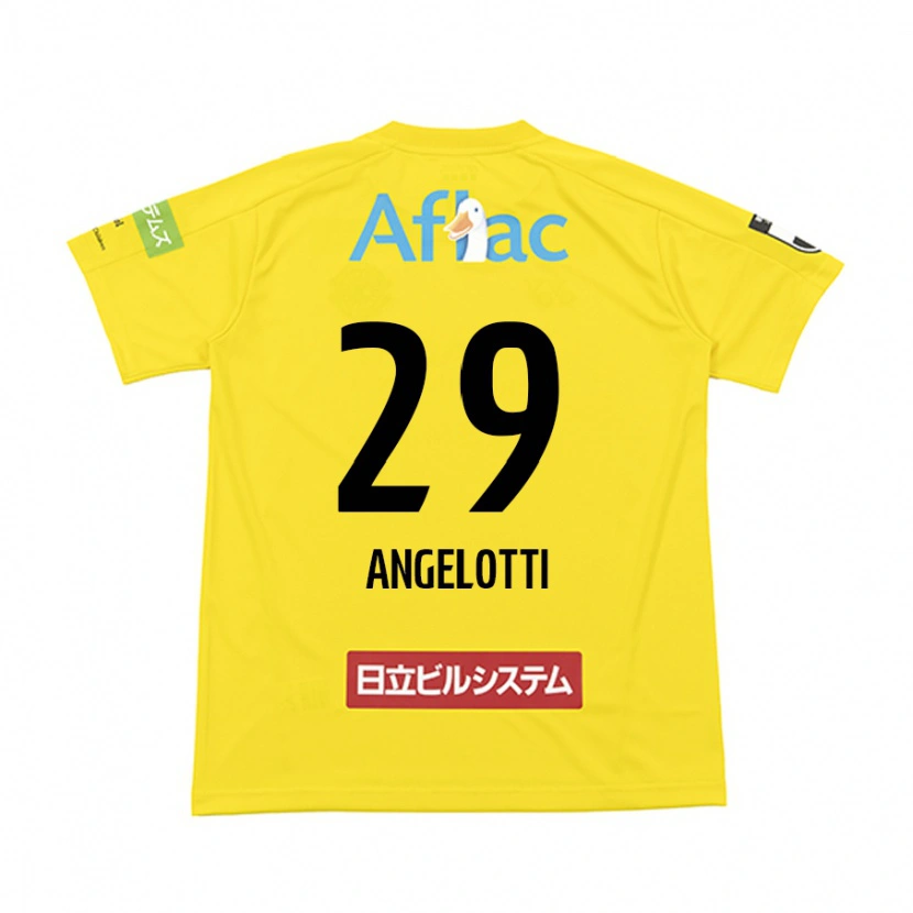 Danxen Kid Rodrigo Angelotti #29 Black Yellow Home Jersey 2025/26 T-Shirt