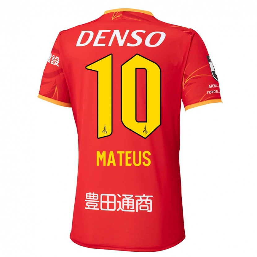 Danxen Kid Mateus #10 Red Yellow Home Jersey 2025/26 T-Shirt