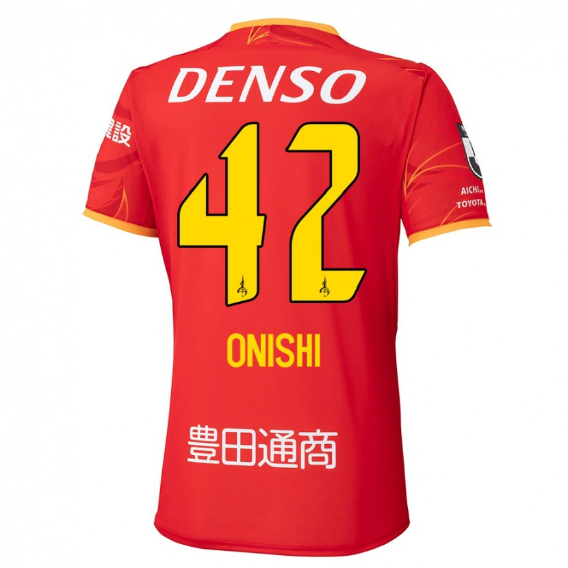 Danxen Kid Ritsu Onishi #42 Red Yellow Home Jersey 2025/26 T-Shirt