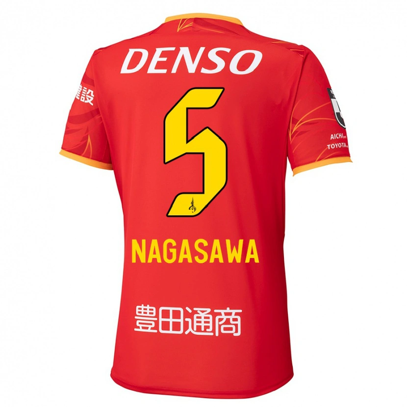 Danxen Kid Kazuki Nagasawa #5 Red Yellow Home Jersey 2025/26 T-Shirt