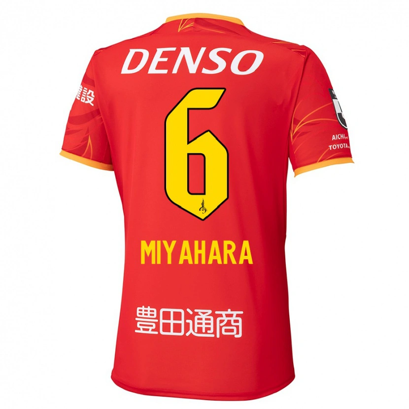 Danxen Kid Kazuya Miyahara #6 Red Yellow Home Jersey 2025/26 T-Shirt