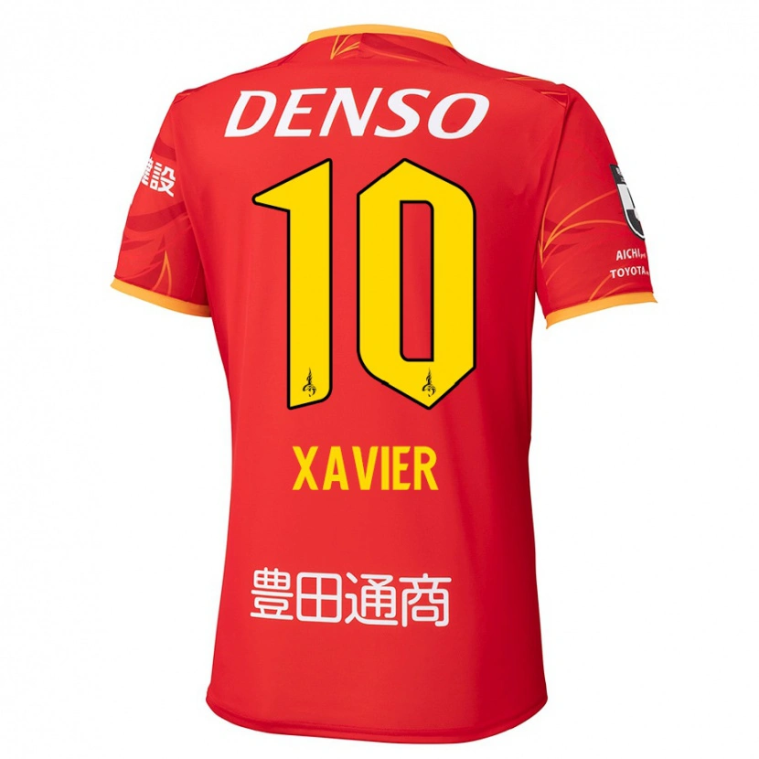 Danxen Kid Gabriel Xavier #10 Red Yellow Home Jersey 2025/26 T-Shirt