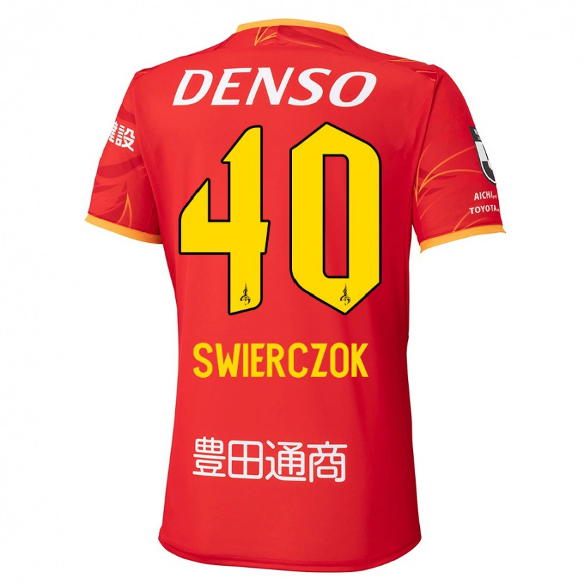 Danxen Kid Jakub Swierczok #40 Red Yellow Home Jersey 2025/26 T-Shirt