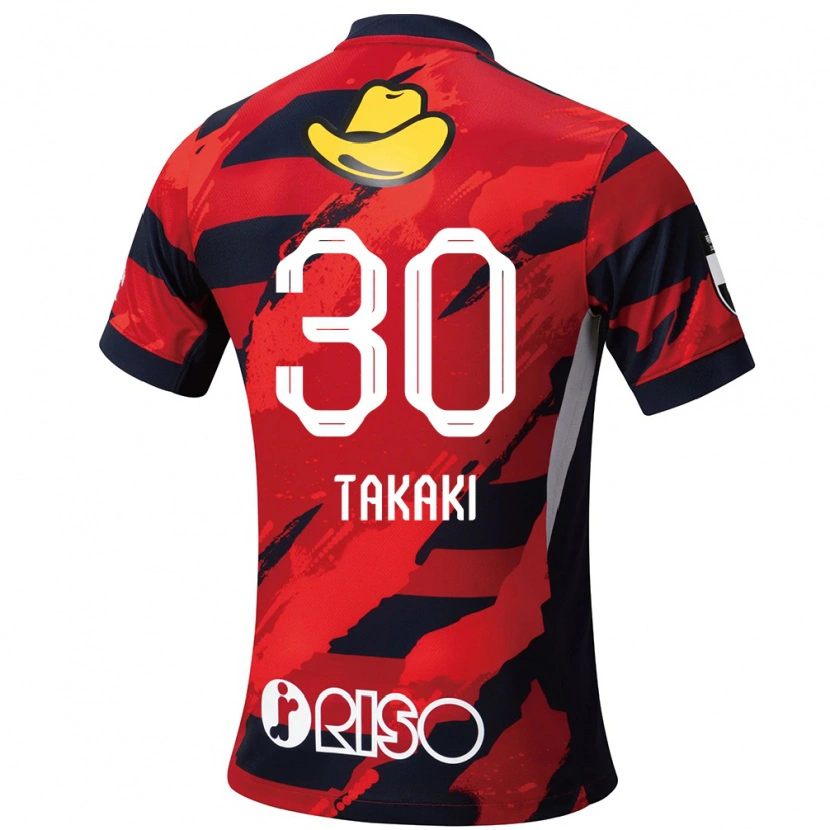 Danxen Kid Raito Takaki #30 Red Black Home Jersey 2025/26 T-Shirt