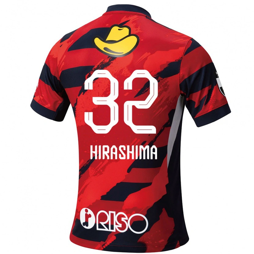 Danxen Kid Daigo Hirashima #32 Red Black Home Jersey 2025/26 T-Shirt