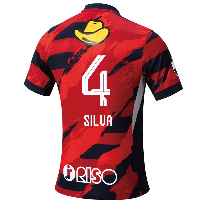 Danxen Kid Leo Silva #4 Red Black Home Jersey 2025/26 T-Shirt