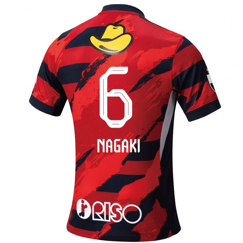 Danxen Kid Ryota Nagaki #6 Red Black Home Jersey 2025/26 T-Shirt