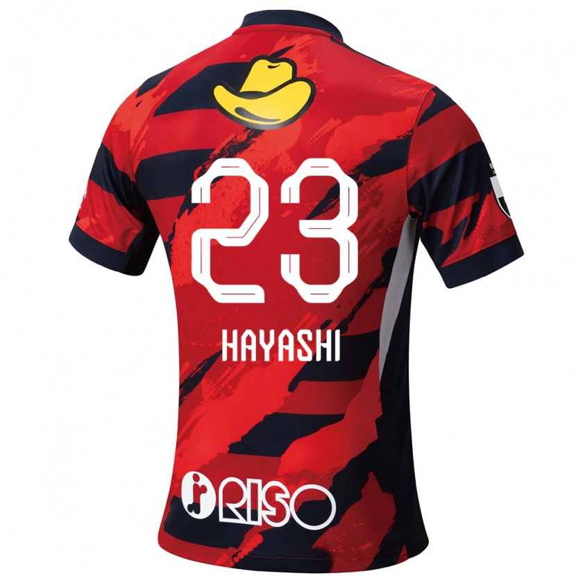 Danxen Kid Naoki Hayashi #23 Red Black Home Jersey 2025/26 T-Shirt