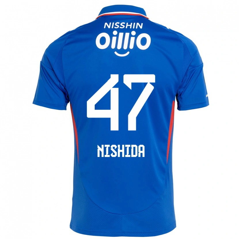 Danxen Kid Yusuke Nishida #47 Royal Blue White Home Jersey 2025/26 T-Shirt