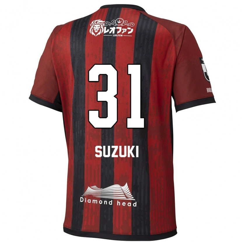 Danxen Kid Ryusei Suzuki #31 Red Black Home Jersey 2025/26 T-Shirt