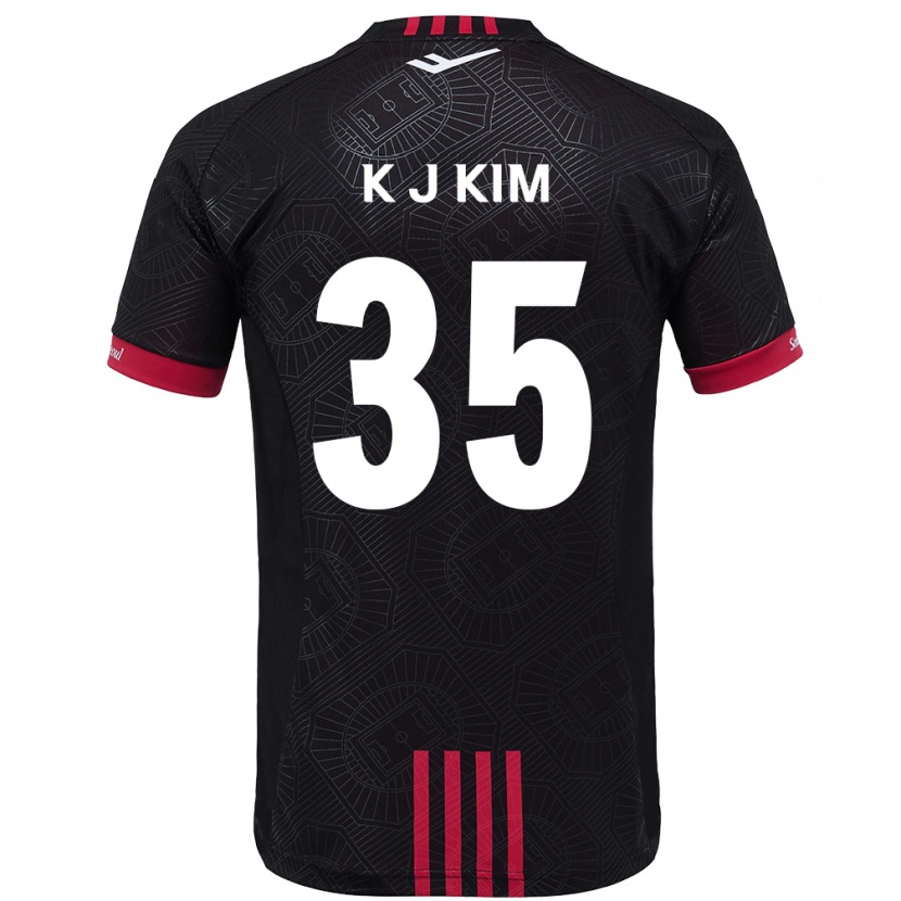 Danxen Kid Kang-Jun Kim #35 Black Red Home Jersey 2025/26 T-Shirt