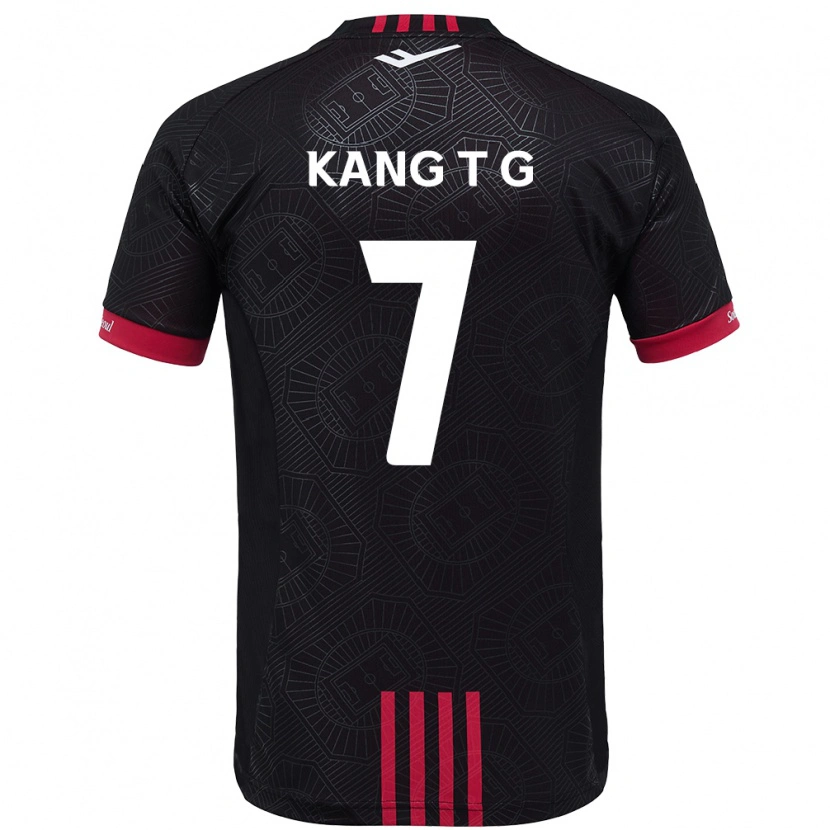 Danxen Kid Kang Tae-Gyeong #7 Black Red Home Jersey 2025/26 T-Shirt