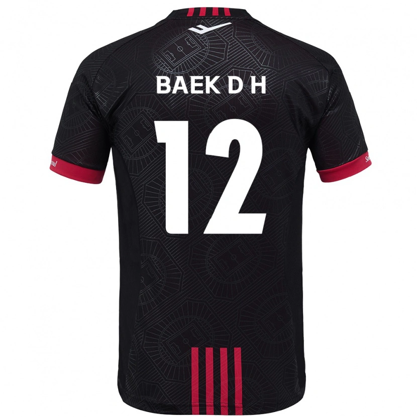 Danxen Kid Baek Do-Hye #12 Black Red Home Jersey 2025/26 T-Shirt