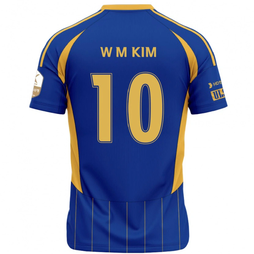 Danxen Kid Min-Woo Kim #10 Royal Blue Yellow Home Jersey 2025/26 T-Shirt