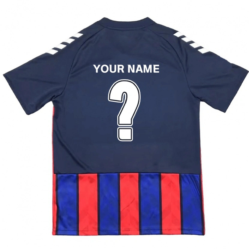 Danxen Kid Your Name #0 Royal Blue Red Home Jersey 2025/26 T-Shirt