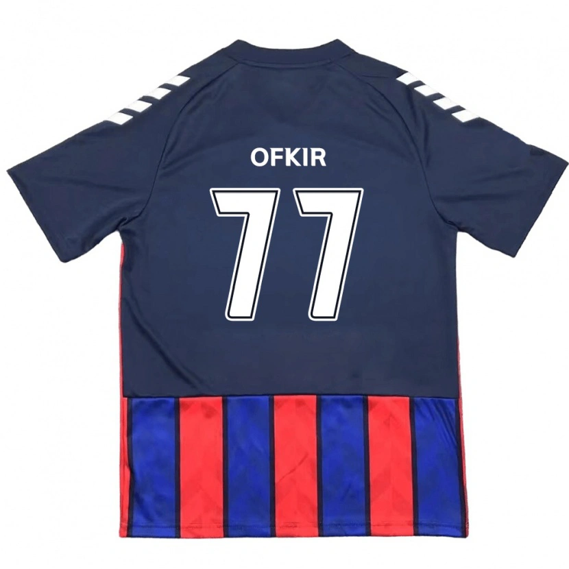 Danxen Kid Mohamed Ofkir #77 Royal Blue Red Home Jersey 2025/26 T-Shirt