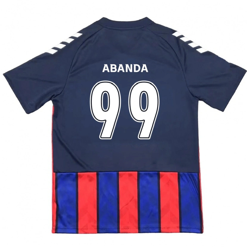 Danxen Kid Leroy Abanda #99 Royal Blue Red Home Jersey 2025/26 T-Shirt