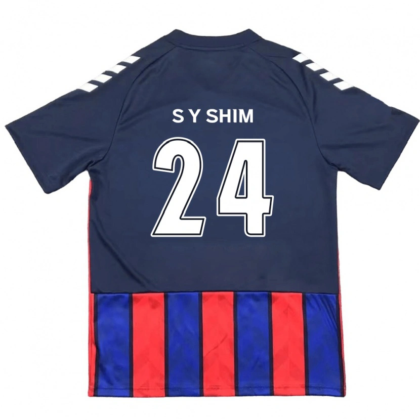 Danxen Kid Shim Seo-Yeon #24 Royal Blue Red Home Jersey 2025/26 T-Shirt