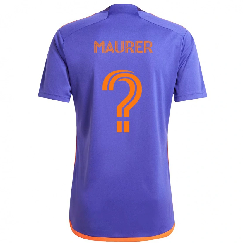 Danxen Kid Jimmy Maurer #0 Purple  Orange Away Jersey 2025/26 T-Shirt