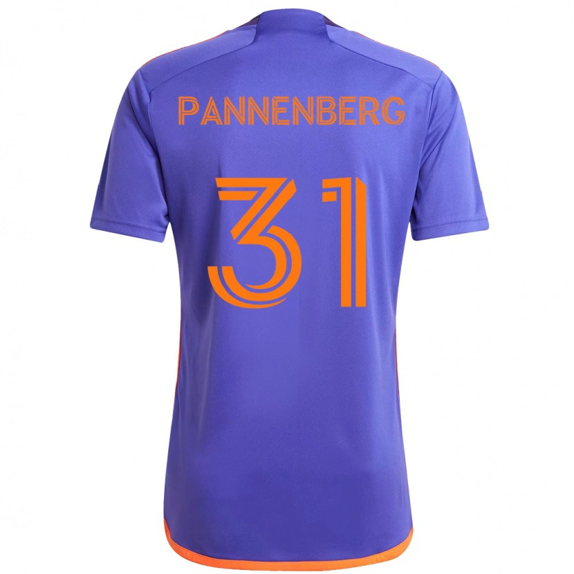 Danxen Kid Andrew Pannenberg #31 Purple  Orange Away Jersey 2025/26 T-Shirt