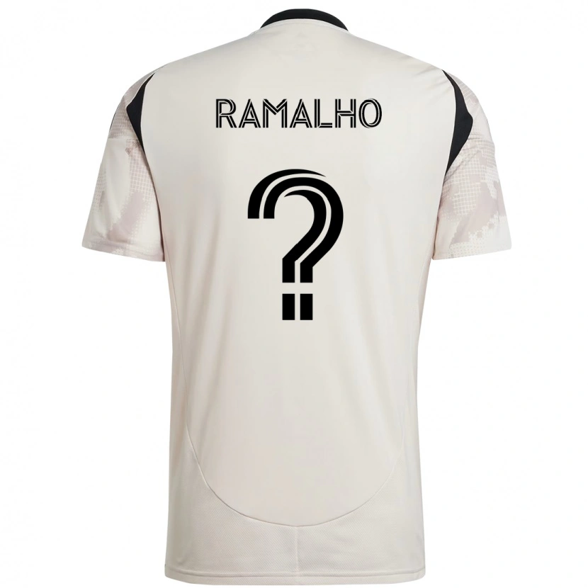 Danxen Kid Caio Ramalho #0 Beige Black Away Jersey 2025/26 T-Shirt