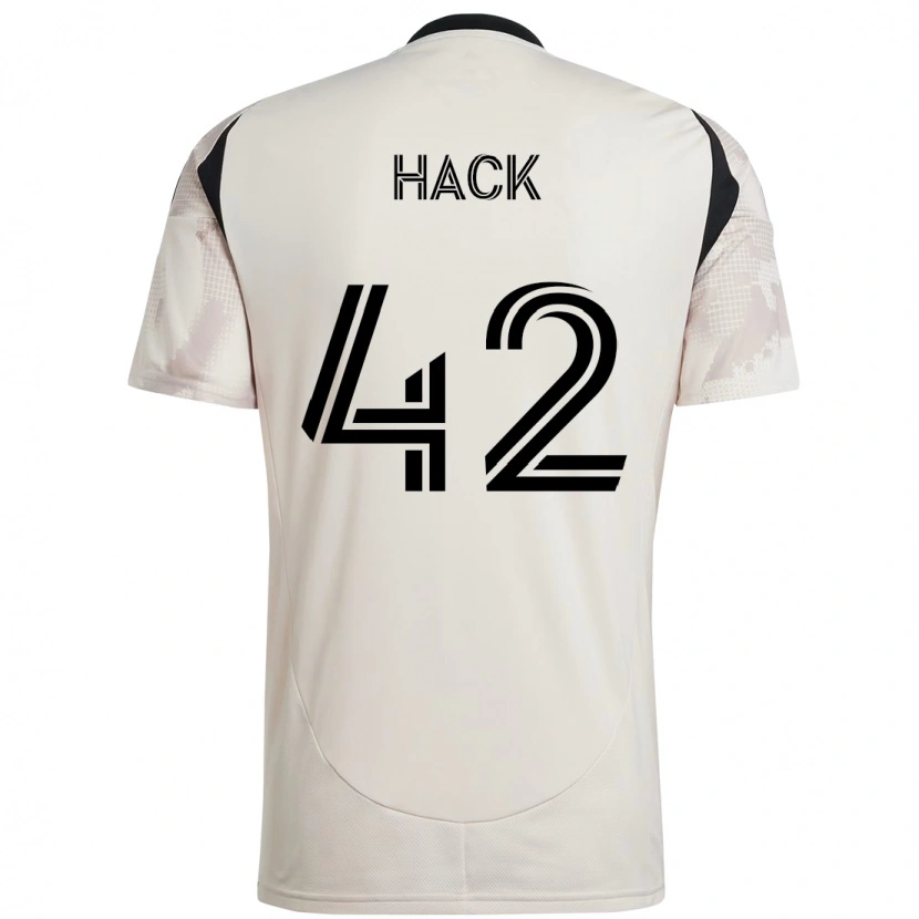 Danxen Kid Alexander Hack #42 Beige Black Away Jersey 2025/26 T-Shirt