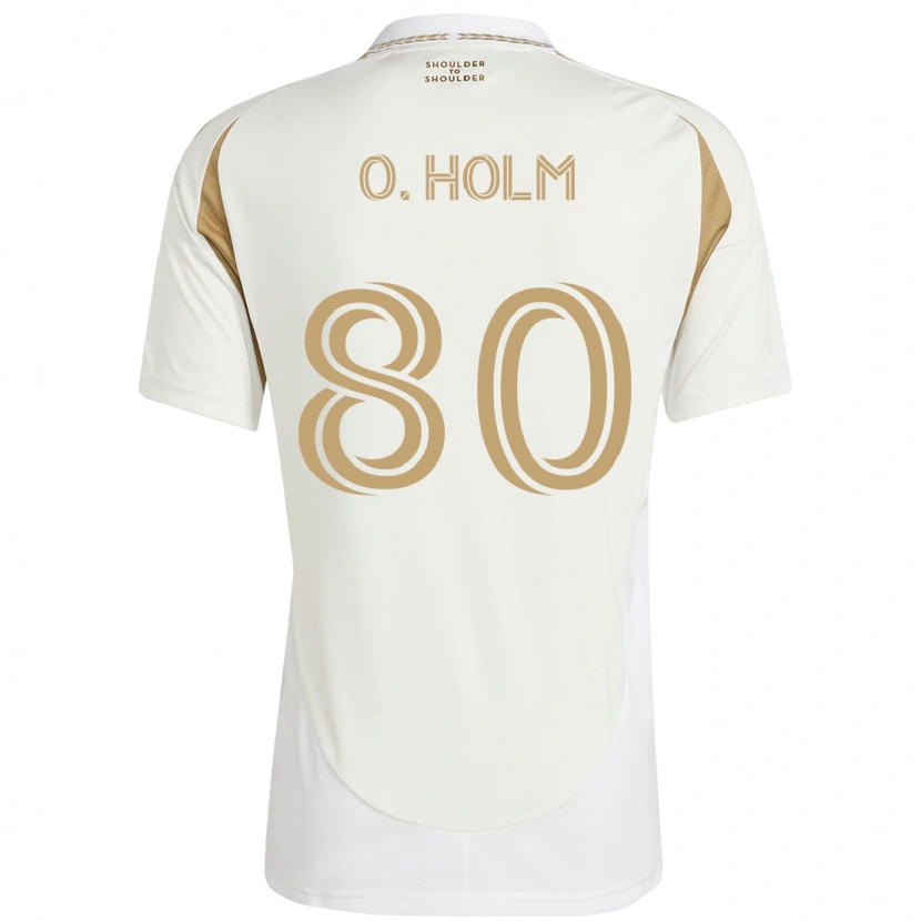 Danxen Kid Odin Thiago Holm #80 White Brown Away Jersey 2025/26 T-Shirt