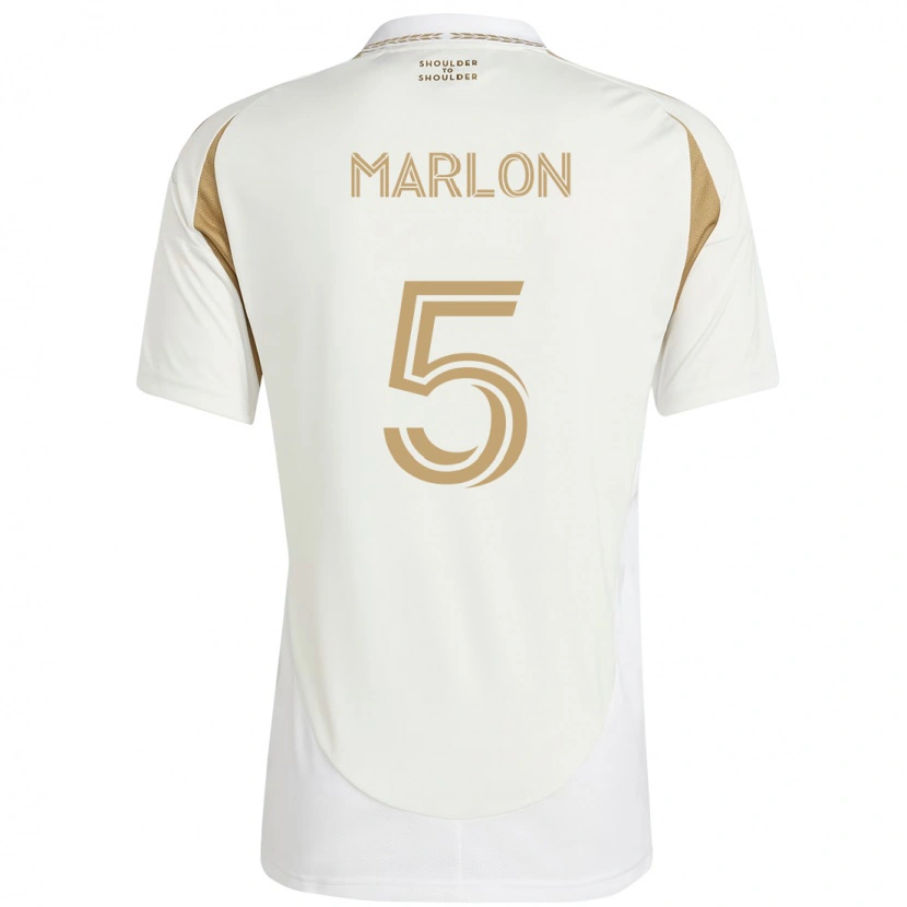 Danxen Kid Marlon #5 White Brown Away Jersey 2025/26 T-Shirt